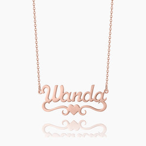 Love Heart Name Necklace