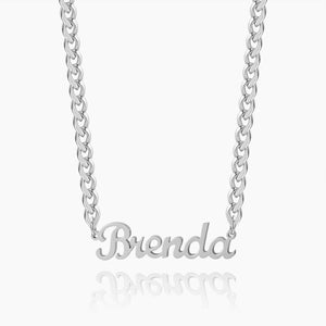 Custom Name Necklace W/ CUBAN CHAIN