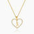 Heart Initial Necklace | Dorado Fashion