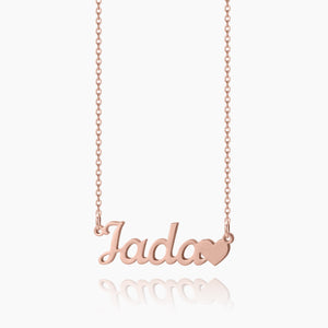 Custom Name Heart Necklace