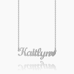 Custom Name Heart Necklace