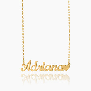 Custom Name Heart Necklace